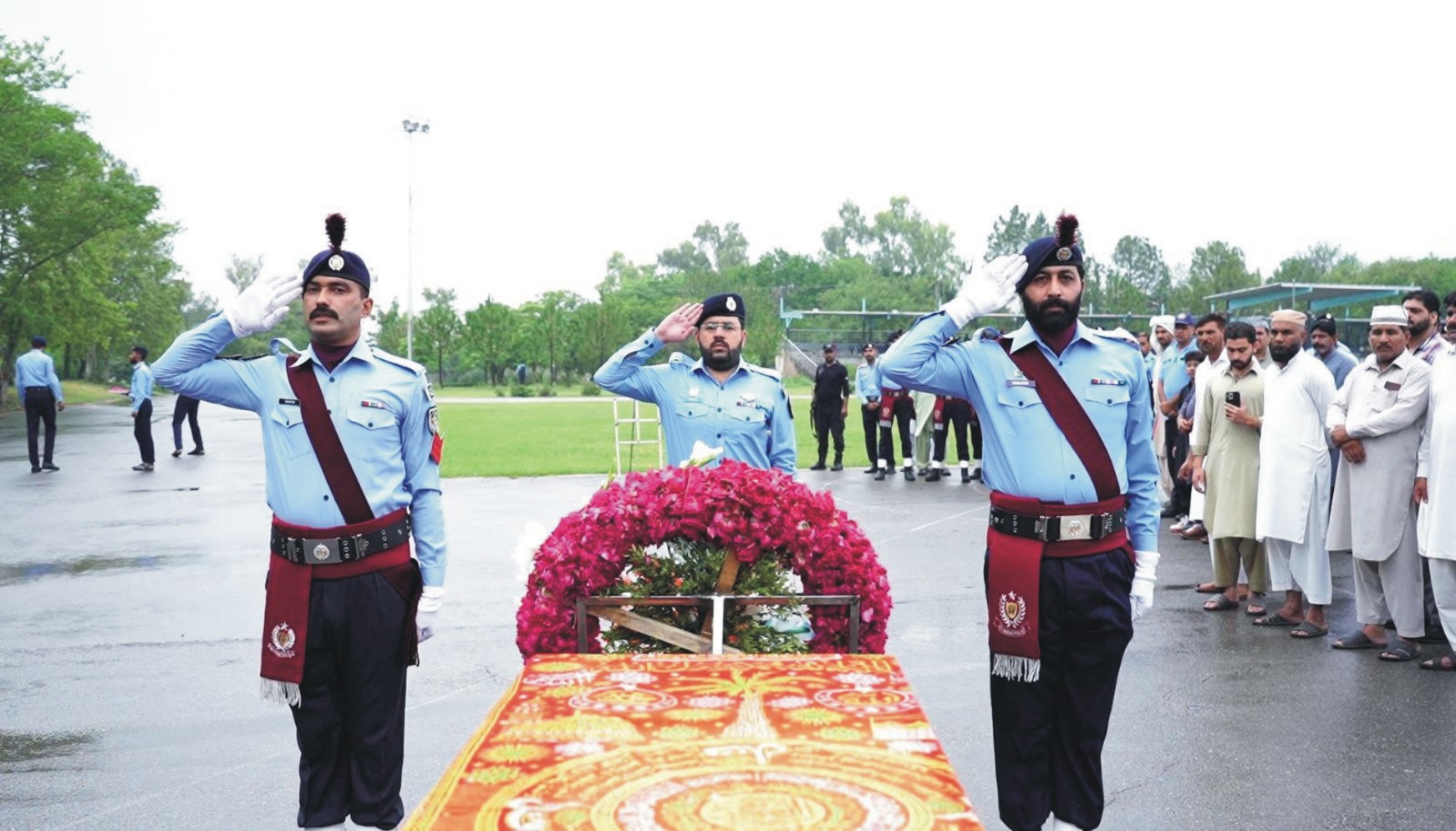 Funeral prayer of HC Alauddin offered at Police Lines Headquarters