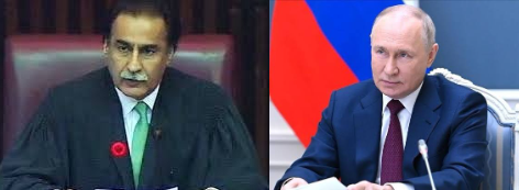 Pakistan's National Assembly Speaker & Deputy Speaker felicitate President of the Russian Federation Vladimir Putin on his re-election