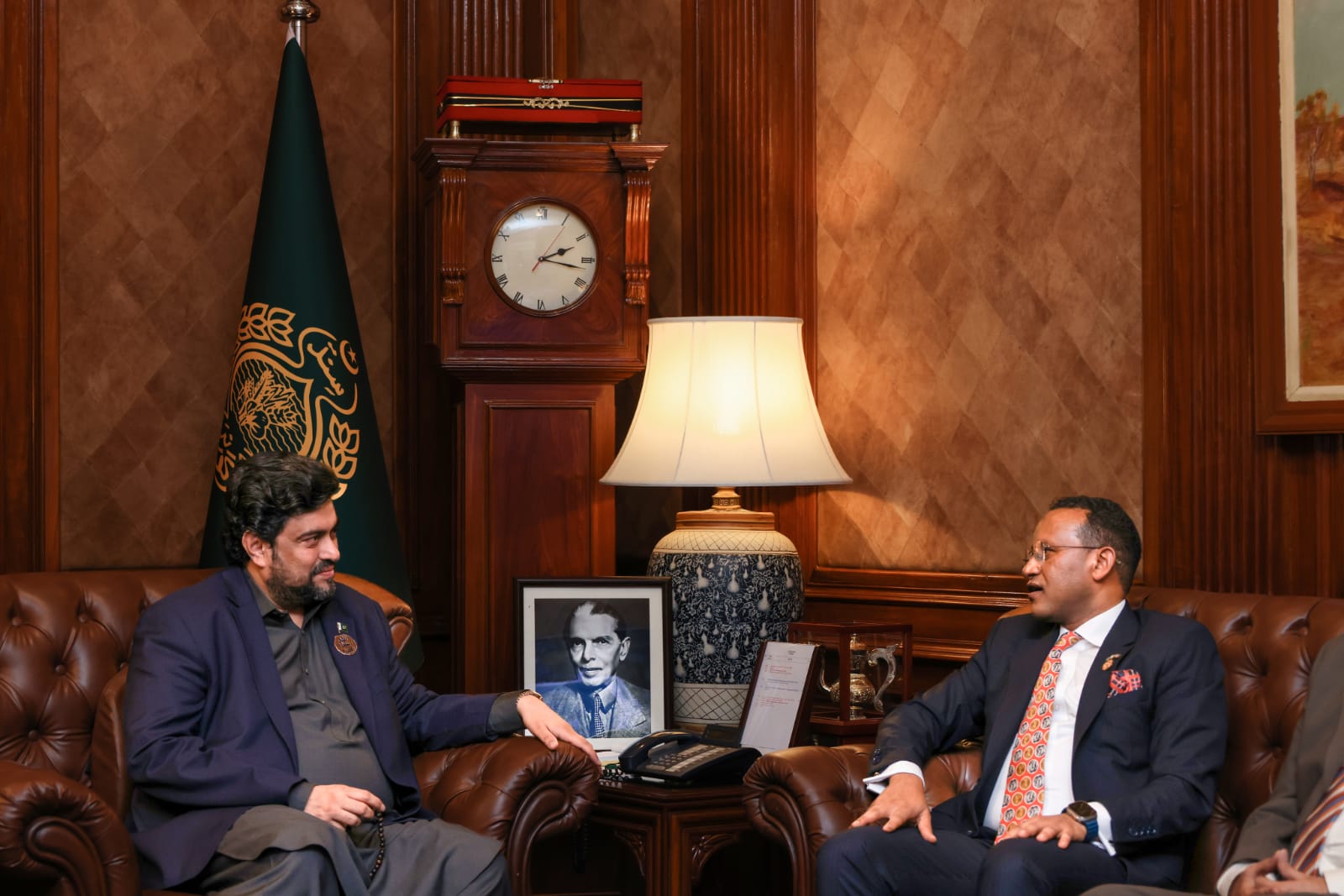 Ambassador Jemal Extends Invitation to Sindh Governor to Ethiopia's 2nd Trade Delegation