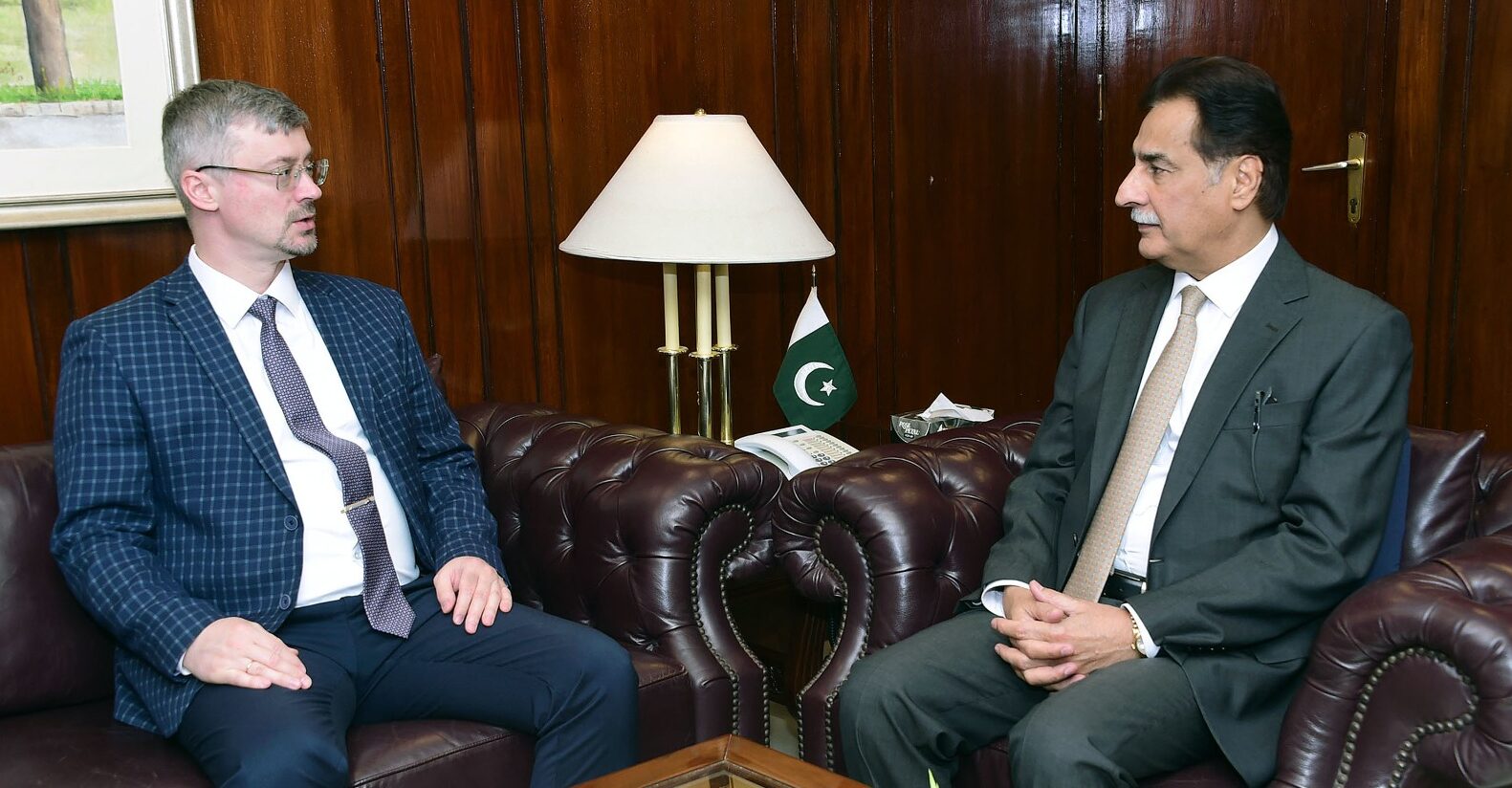 Ambassador Albert Khorev and Pakistan's National Assembly Speaker Ayaz Sadiq Discuss Closer Cooperation