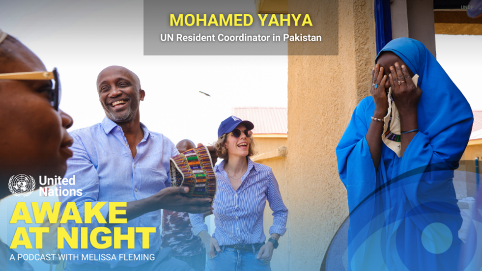 From Refugee to United Nations Chief in Pakistan Mohamed Yahya tells his story on ‘Awake at Night’