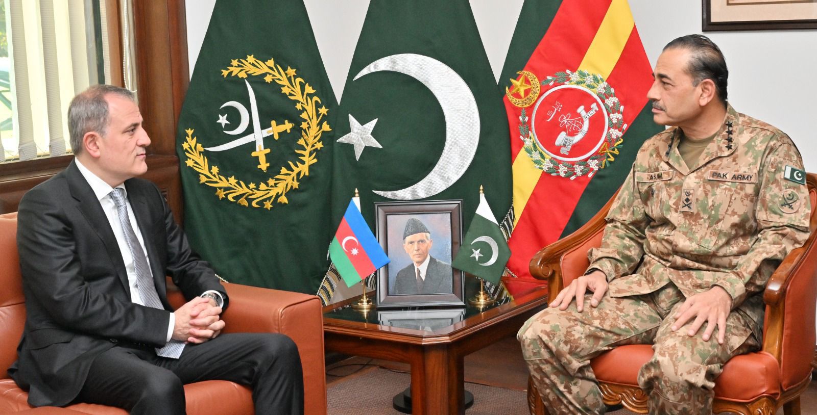 Pakistan's COAS and Azerbaijan's Foreign Minister Discuss Regional Stability