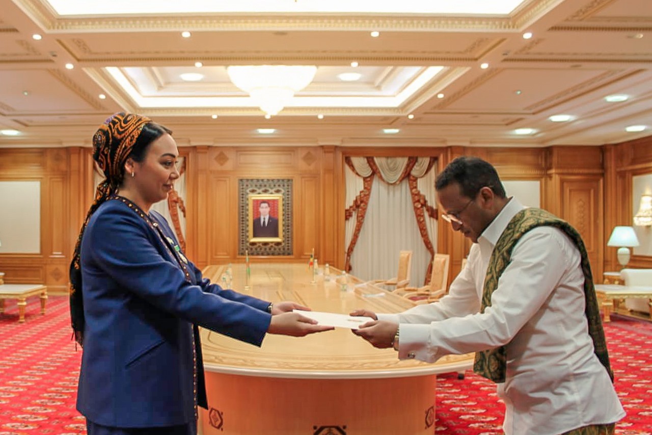 Ethiopian Ambassador Dr. Jemal Presents His Credentials to Turkmenistan’s Parliament Speaker