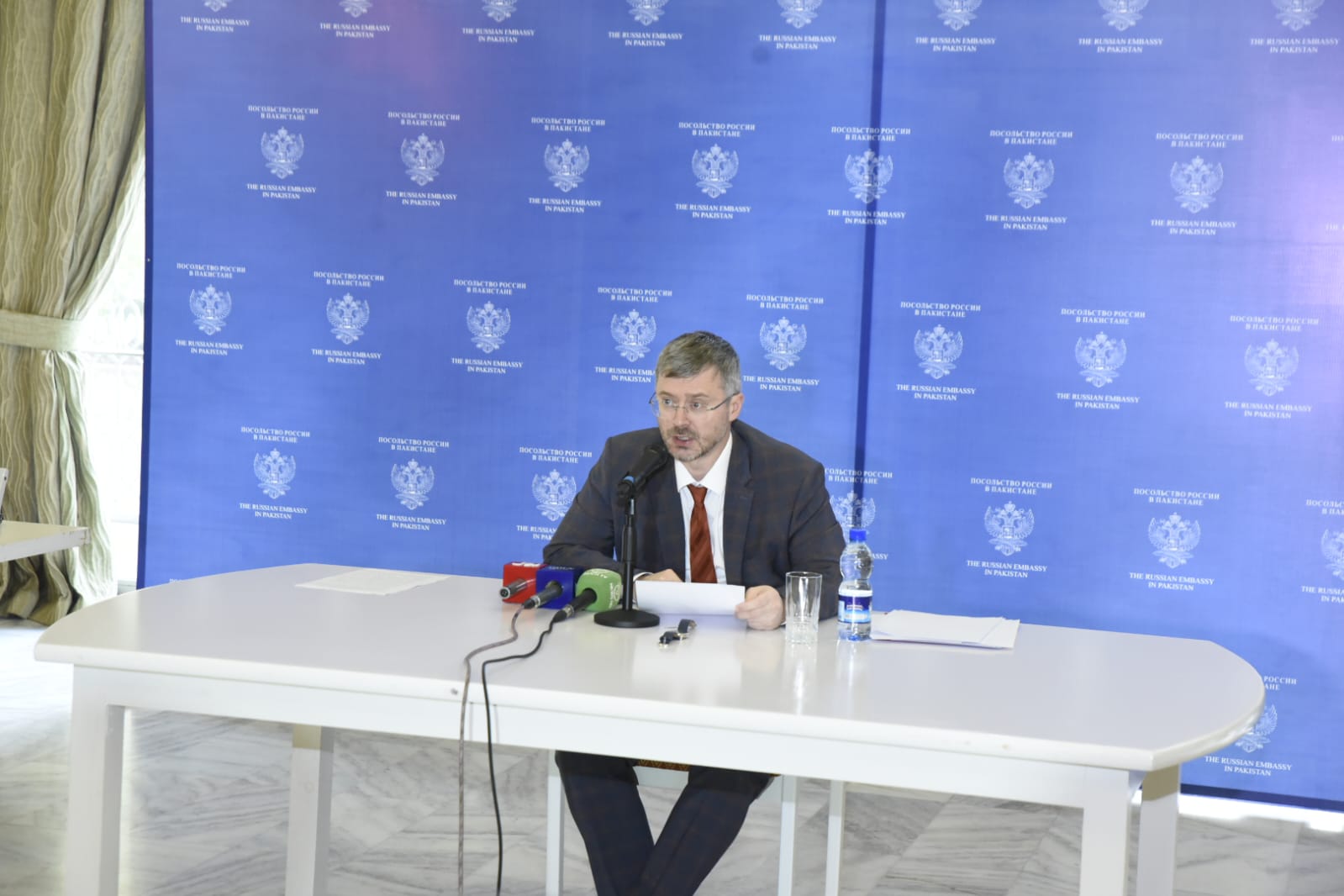 Western Influence Escalated the Conflict in Ukraine," States Russian Ambassador Albert P. Khorev During Media Briefing