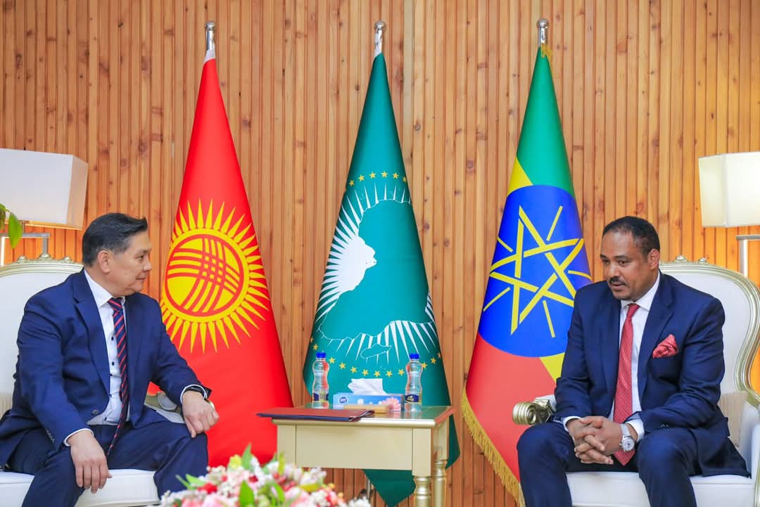 𝐄𝐭𝐡𝐢𝐨𝐩𝐢𝐚𝐧 𝐒𝐭𝐚𝐭𝐞 𝐌𝐢𝐧𝐢𝐬𝐭𝐞𝐫 𝐨𝐟 𝐅𝐨𝐫𝐞𝐢𝐠𝐧 𝐀𝐟𝐟𝐚𝐢𝐫𝐬 𝐌𝐞𝐞𝐭𝐬 𝐰𝐢𝐭𝐡 𝐊𝐲𝐫𝐠𝐲𝐳 𝐂𝐨𝐮𝐧𝐭𝐞𝐫𝐩𝐚𝐫𝐭