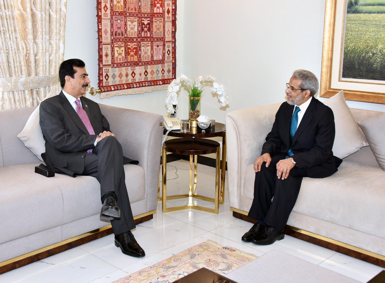 Pakistan Reaffirms Strong Bilateral Ties with Yemen: Chairman Senate Gillani Meets Yemeni Ambassador Alashabi