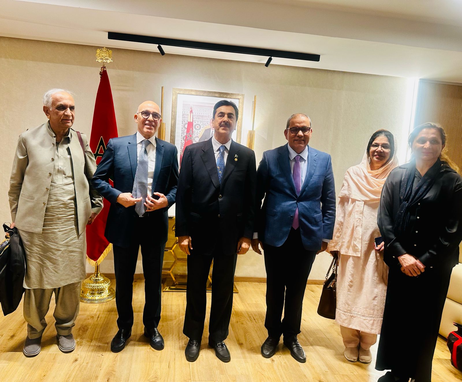 Chairman Senate Syed Yousaf Raza Gillani Arrives in Morocco for 3rd Edition of South-South Parliamentary Dialogue Forum